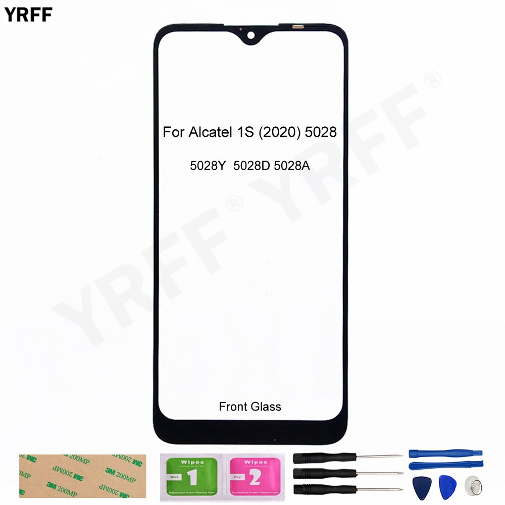For Alcatel 1S 1SE ) Mobile Phone Touch Panel For Alcatel 1 SE S 5028 5030 Front Outer Glass Panel Repair (No Touch Screen)