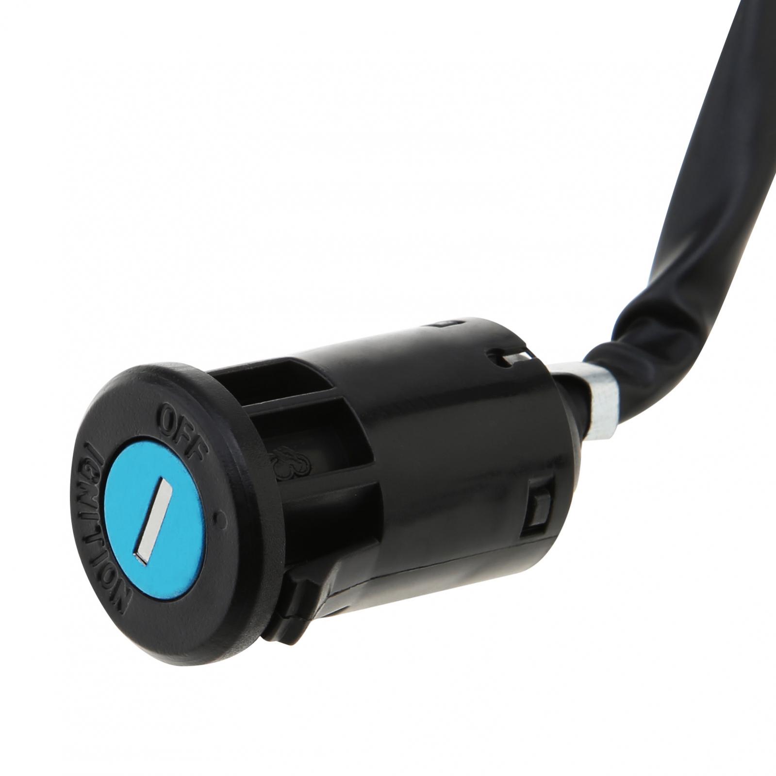 4 cables universales 2 llaves de encendido interruptor de arranque llave de cerradura de puerta accesorios de motocicleta para ATV Go Kart Scrambling motocicleta