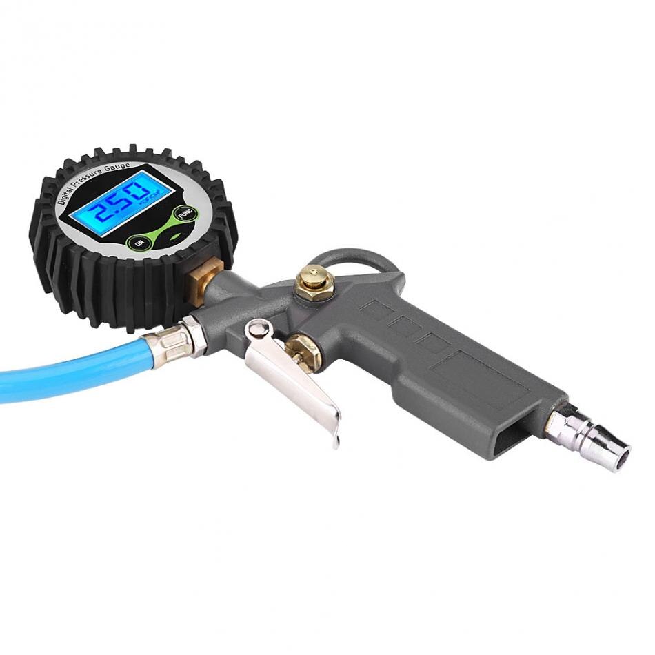 Heißer 0-220psi 0-16Bar Digital Reifen Manometer Reifen Reifen Luftdruck Inflator Messgerät Meter Tester Manometer