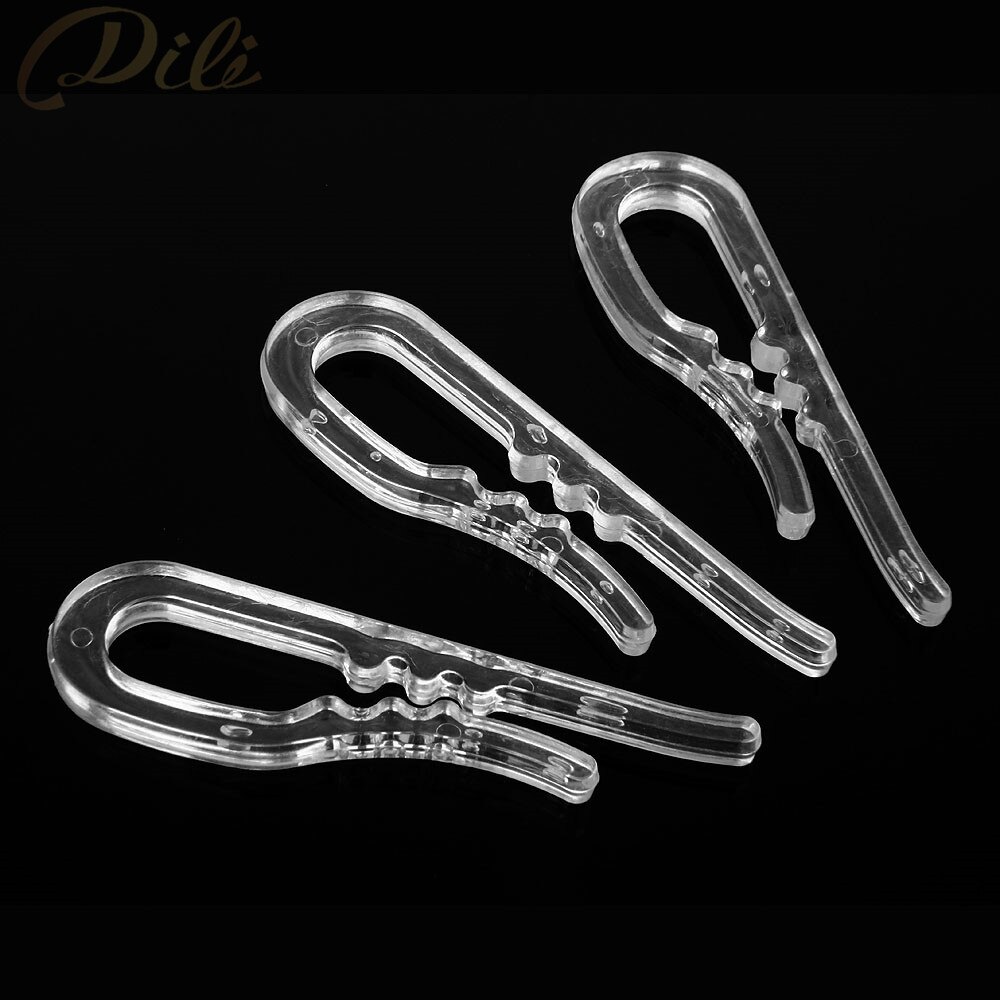 200 stück Kunststoff Hemd Clips Weißes Hemd Stift Kleidungsstück Verpackung Socken Paket Clips transparent
