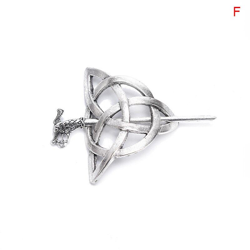Viking Celtic Knotwork Hairpin - Women's Hair Jewelry - Metal Hair Stick: F