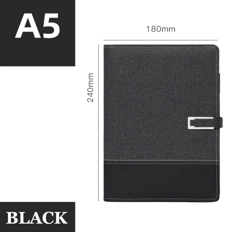Multifunctional Charging Notebook Mobile Power Charging Notebook with U Disk Purse Mobile Power Business Diary Smart A5: Default Title