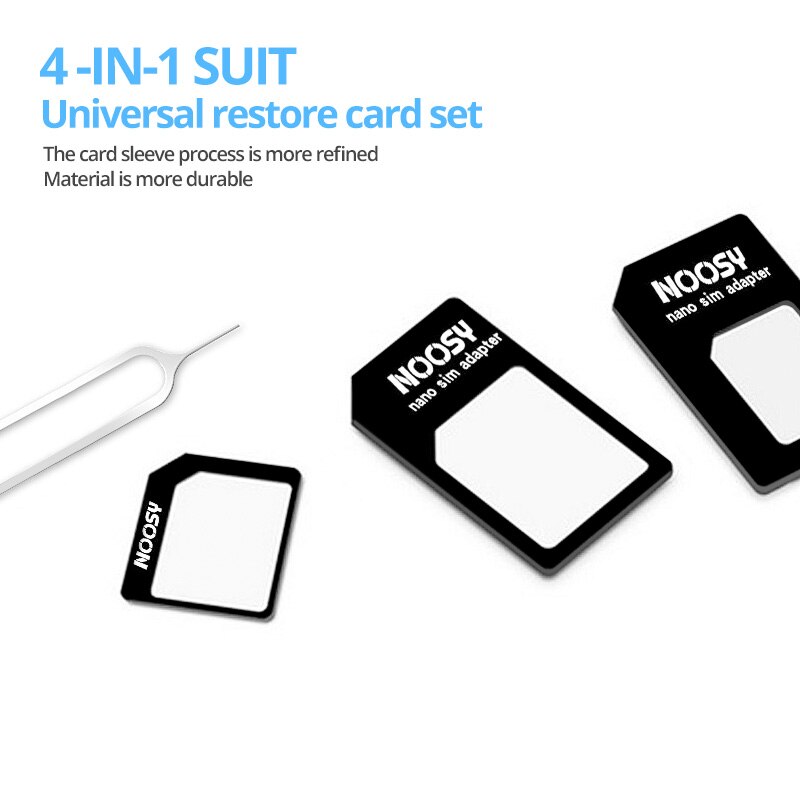 Fonken 3 In 1 Sim Card Adapter Kits Met Card Pin Standaard Micro Sim Kaart Lade Voor Nano Sim-kaart converter