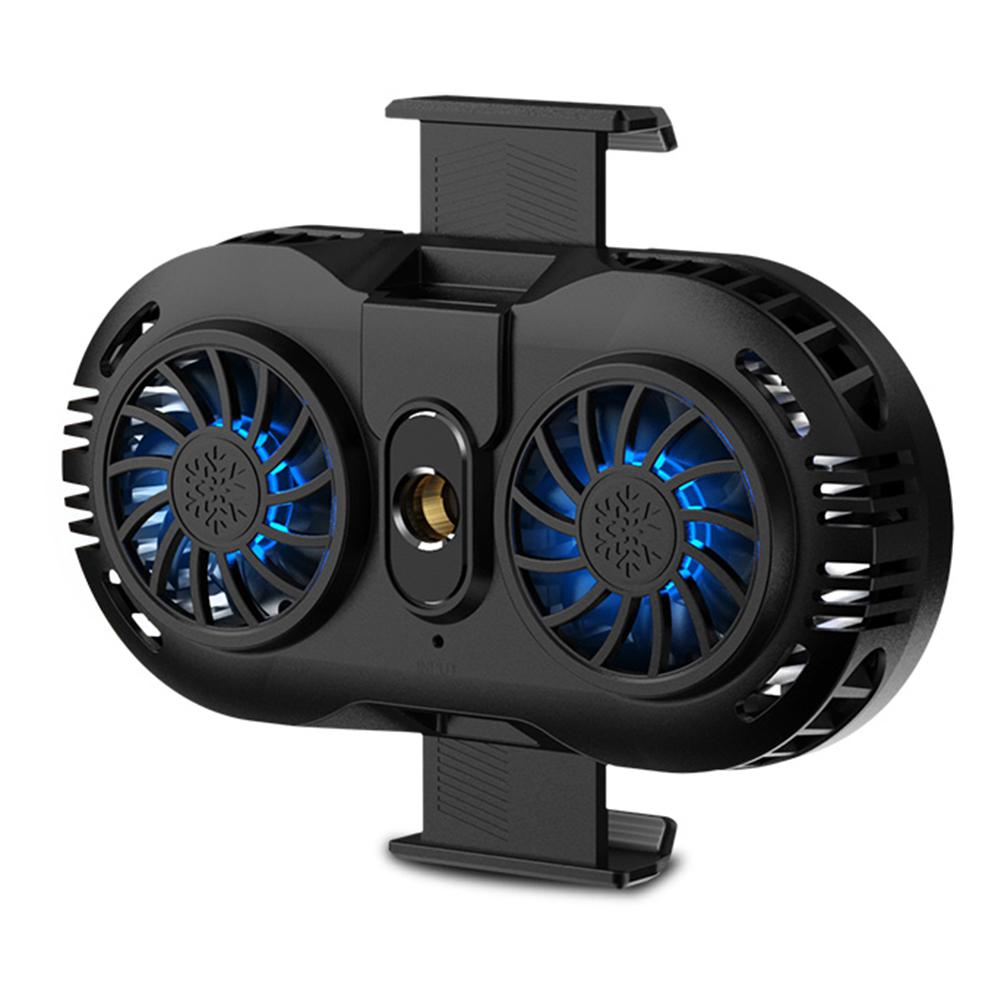 Portable Gaming Phone Cooler Cooling Fan Holder Mobile Phone Radiator Adjustable Heat Sink Universal For 4-6.5 Inches Phones