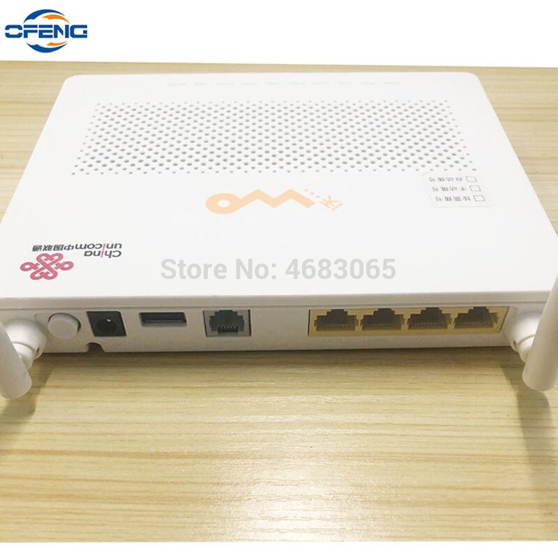 Huawei-enrutador de red de fibra óptica, Huawei HG8347R epon onu, 1GE + 3FE + 1TEL + 1USB + wifi, firmware en inglés, 99%