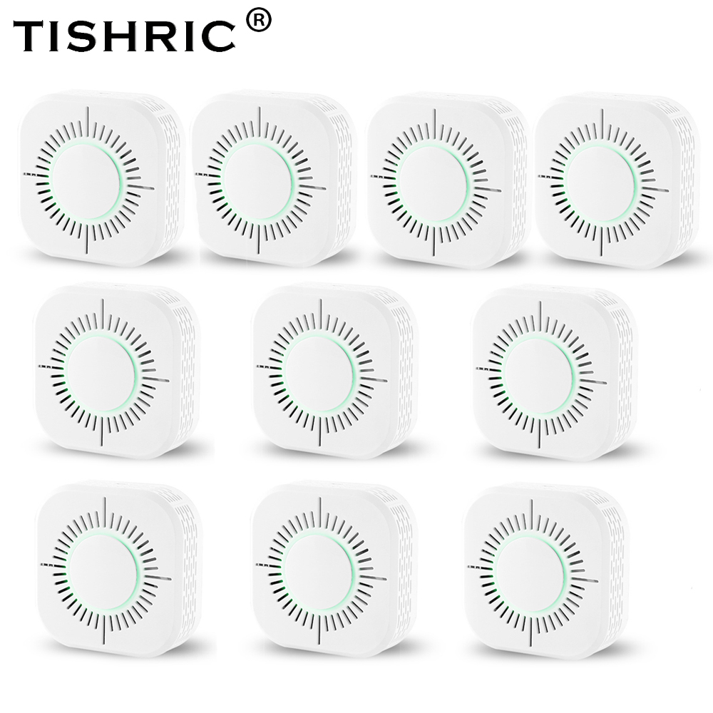 TISHRIC Rauchmelder kabellos 433mhz Feuer Alarm Sensor Gerät unterstützung SONOFF Brücke Clever Heimat Automatisierung Sicherheit Schutz