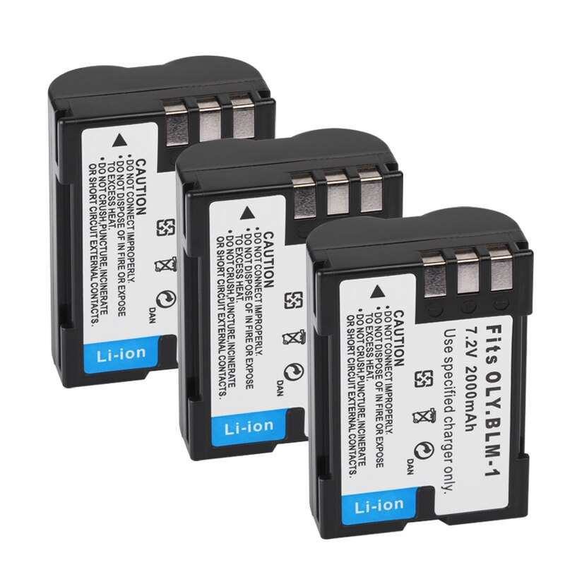 PS-BLM1 BLM-1 PS BLM1 Battery 2000mAh For Olympus C-5060 C-7070 C-8080 E-30 E-300 E-330 E-500 E-510 E-520 E3 Camera Battery: Blue