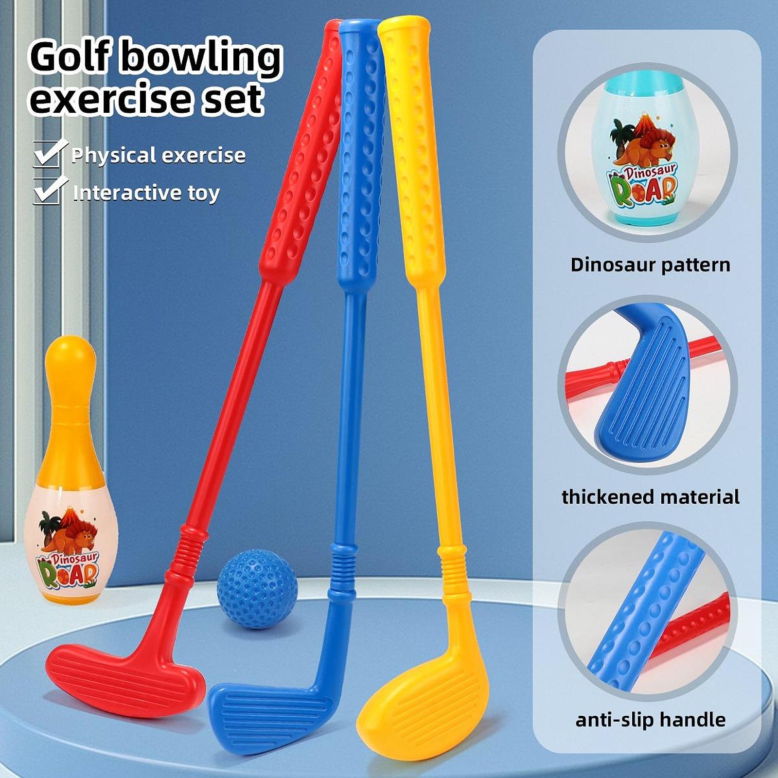 Golf-Set für Kleinkinder, einziehbarer Schläger, Kinder-Golfschläger für drinnen und draußen, Garten