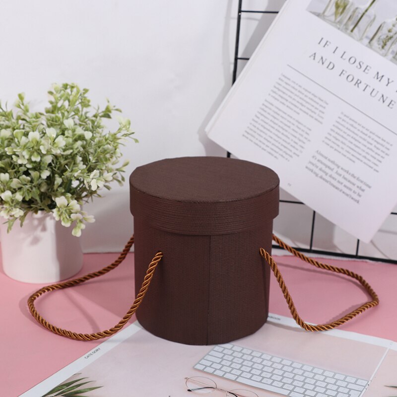 Rød hat æsker blomst emballage papir pose opbevaringskasse blomsterhandler buket blomster emballage æske: Jf