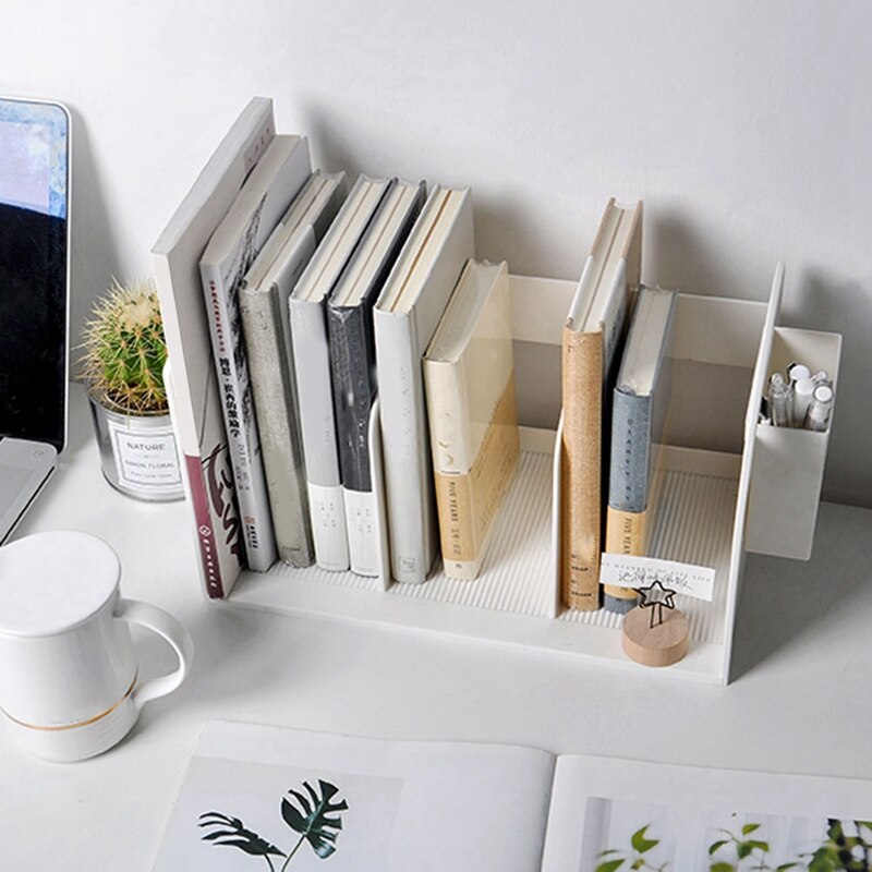 Plastic Boek Stand Houder Kantoorbenodigdheden Penhouder Bureau Boek Organizer Bestand Opbergrek