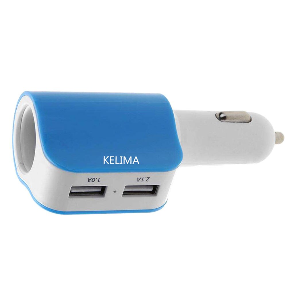 2.1A Dual USB 5V Car Cigarette Lighter Socket Splitter Power Charger