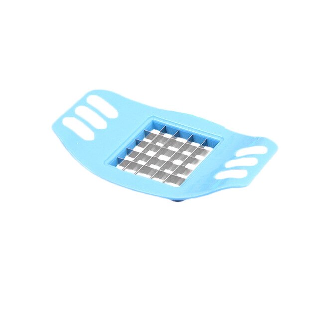 Herramientas de cocina cortador de patatas fritas, cortador de patatas fritas, máquina para patatas fritas, herramienta para cortar patatas, utensilios de cocina para mayor comodidad: blue
