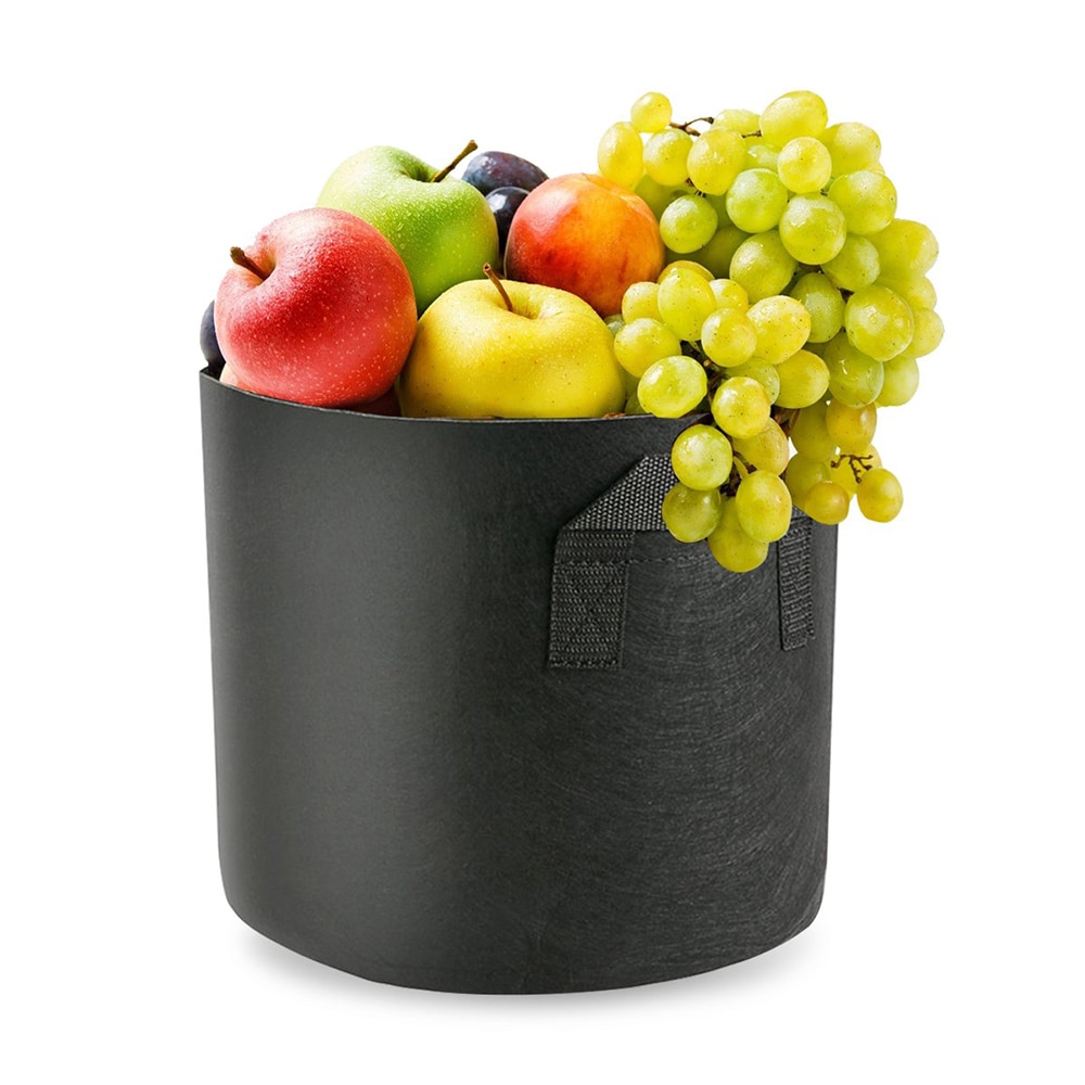 5 stuks 3/5/7 gallon zwarte plantengroeizak groentebloempot container diy aardappeltuinpot plantboerderij thuisgroeizak
