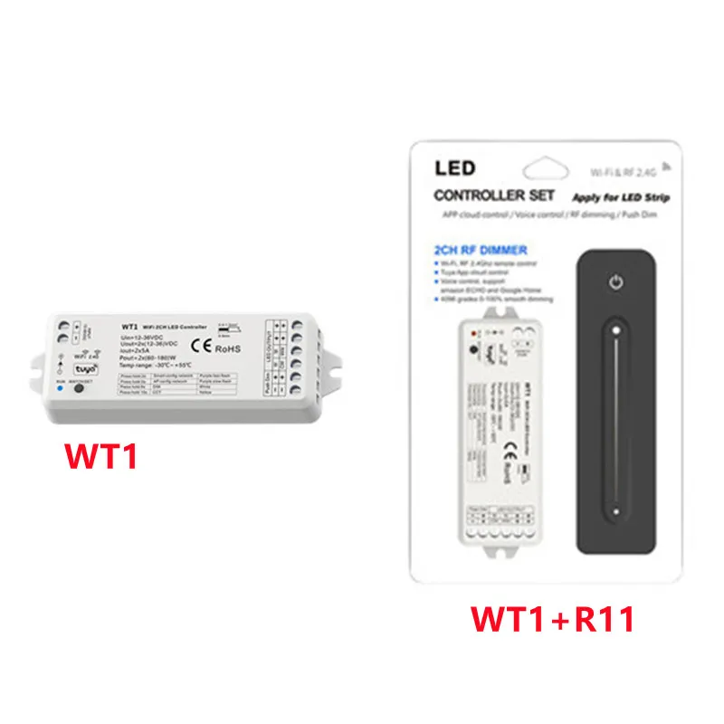 Wt1 Led Controller SKYDANCE WT1+R11 WiFi 2.4G RF LED Controller 2CH*5... – Grandado