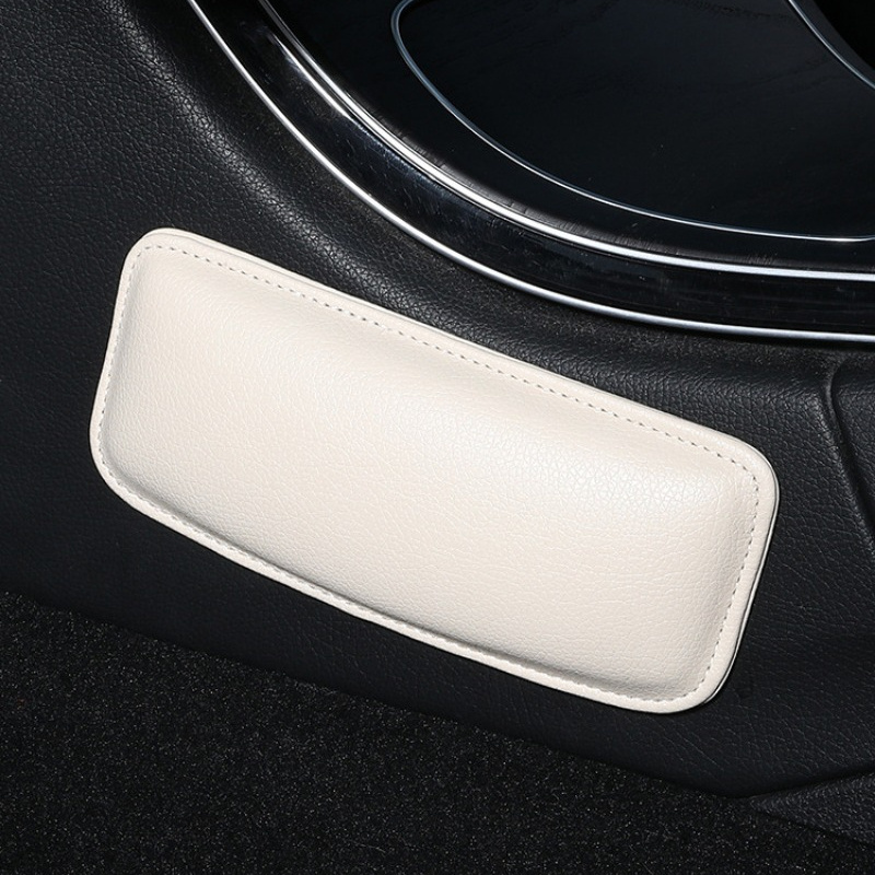 Car Knee Pads Leg Pads Door Center Leg Cushions Foot Pads Car Leg Cushions Leg Support Knee Cushions: WHITE