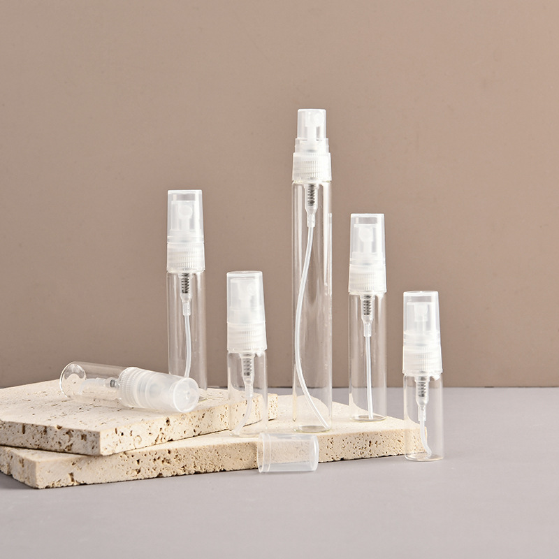 5/10 stuks mini draagbare sprayflesjes , lege parfumverstuivers, transparante parfumflesjes, 10ml 5ml cosmetische proefflesjes van glas