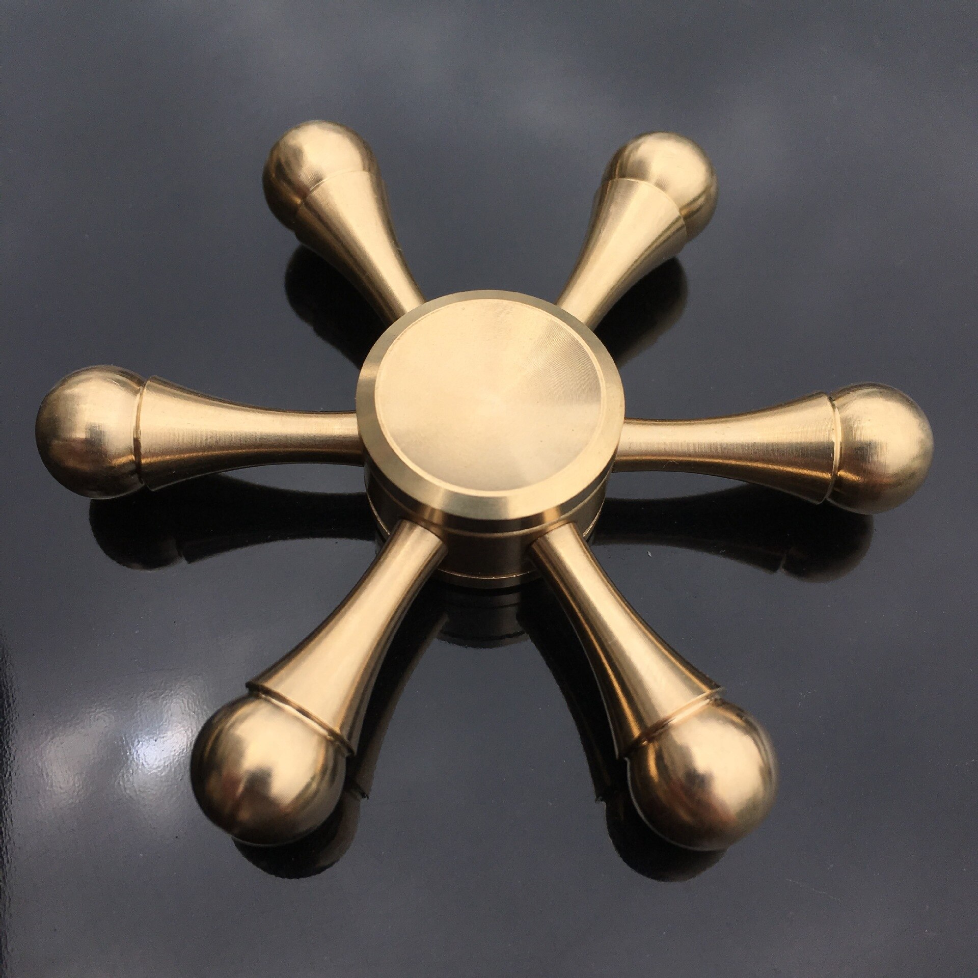 Bearing Zilver Hand Spinner Copper Metal Finger Fidget SpinnerAnti-Anxiety Stress Relief Focus Finger Toy Boy: 7