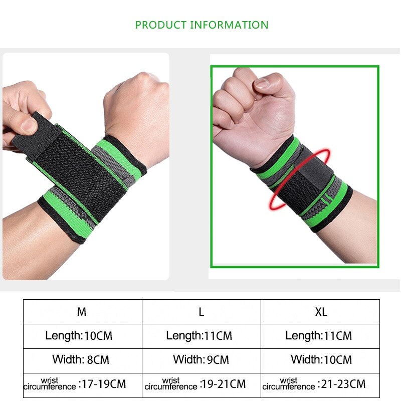 1pcs Nylon Adjustable Sports Wrist Brace Wrap Breathable Hand Wrist Bandage Support Fitness Gym Strap Wristband