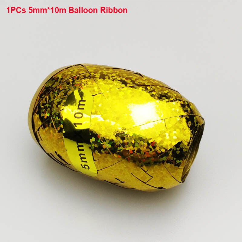 10pc /  parti 12 tommer guld sølv krom mat latex ballon fødselsdagsfest bryllup dekoration oppustelig helium ballon: 1pc- bånd