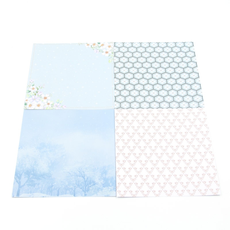 KLJUYP 12 Sheets Spring Scrapbooking Pads Paper Origami Art Background Paper Card Making DIY Scrapbook Paper Craft