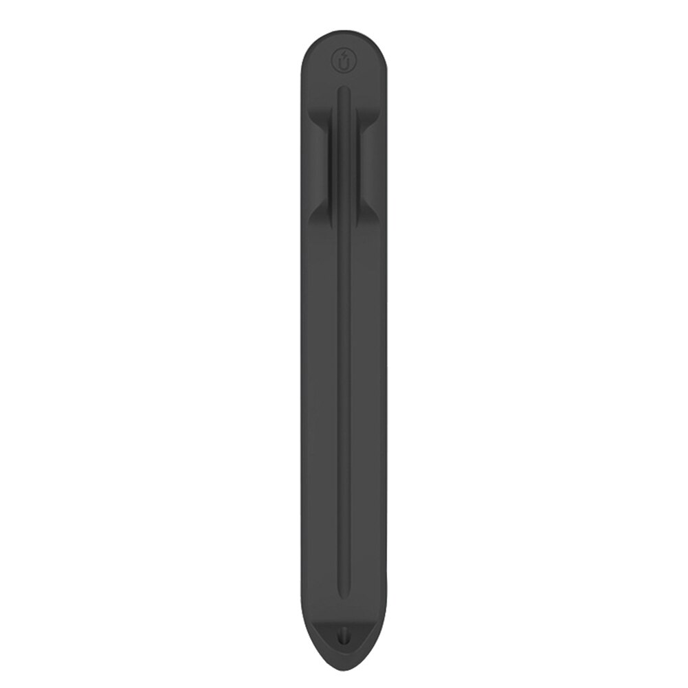 Touch Pen Stylus Schutzhülle Gehäuse Kondensator Stift Fall Halter Silikon Abdeckung für iPad 10 Apple Bleistift 1 2: Black