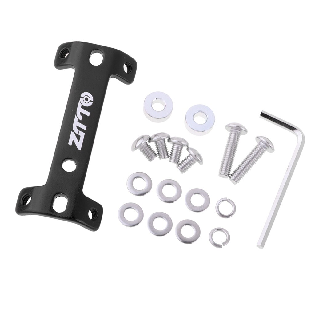 Bike Cup Holder Double Bottle Mount Kettle Cage Extension Frame: Black