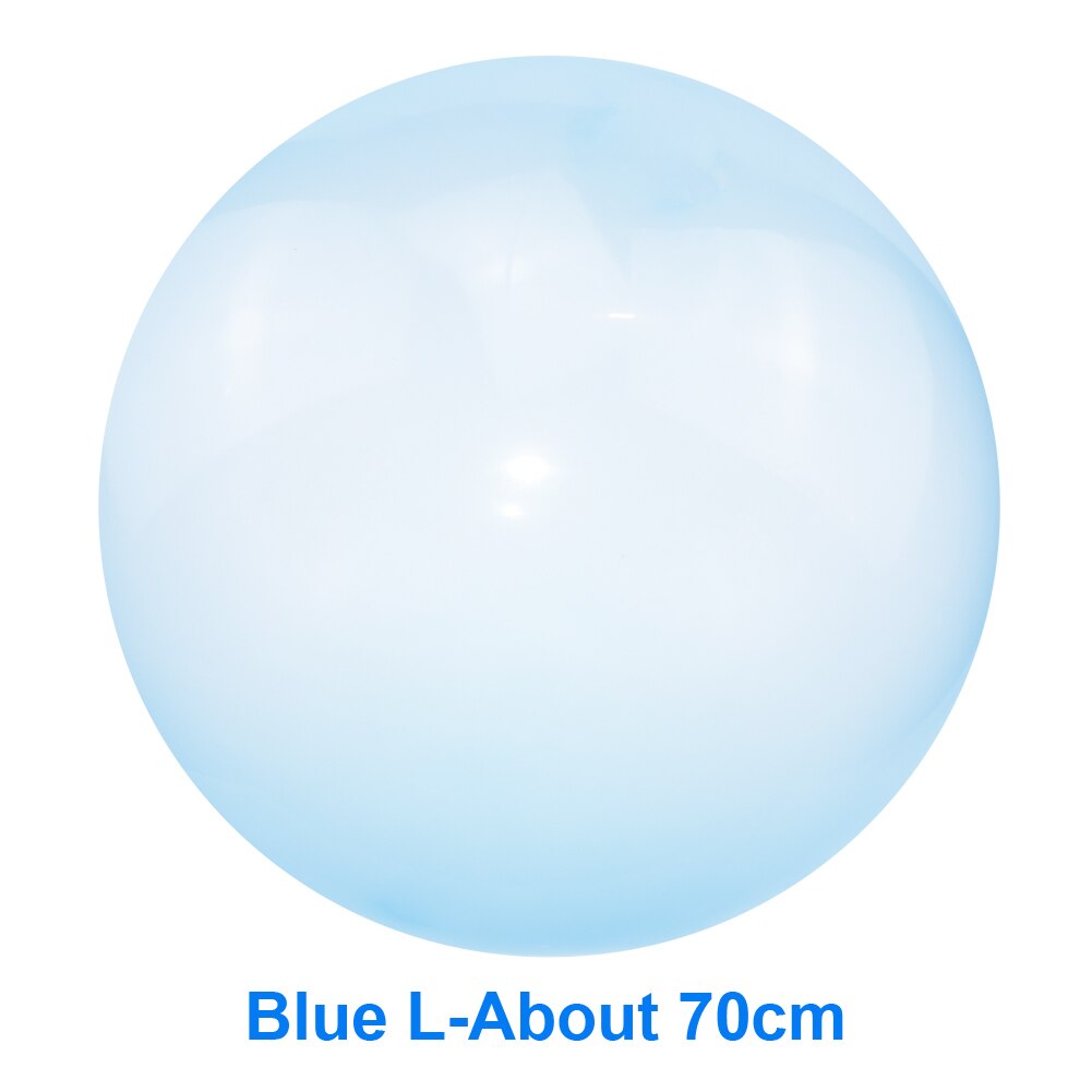 Children Outdoor Soft Air Water Filled Bubble Ball Blow Up Balloon Toy Fun Party Game Summer for Kids Inflatable Toys: L Blue