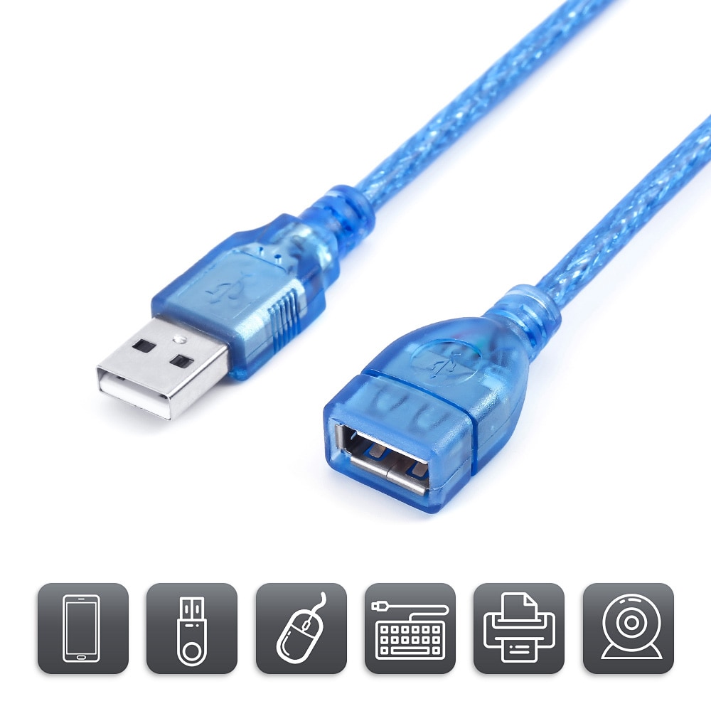 0.3m 1.5m 3m usb kabel usb 2.0 forlængerkabel forlængerledning en han til hun ledning adapter til psp  ps3 musetastatur