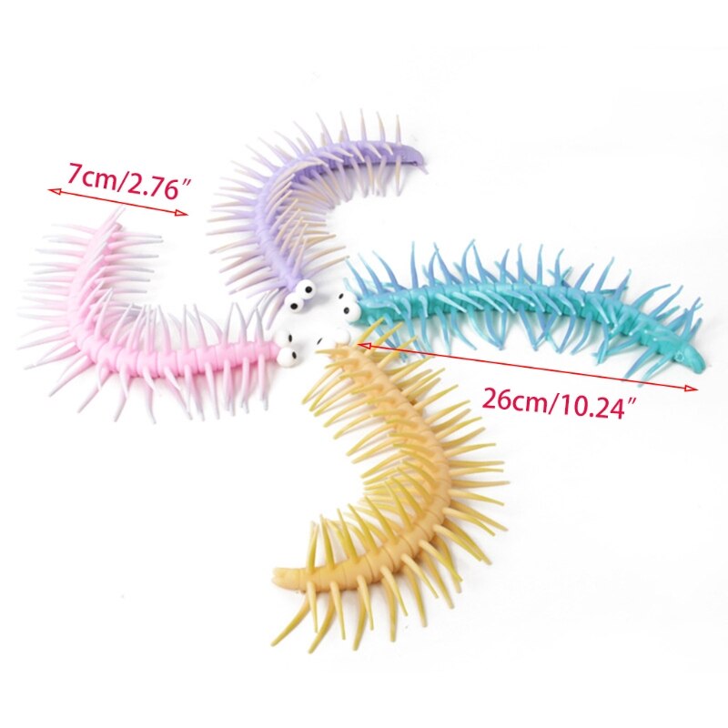 26cm dekompressionsspielzeuge, parodierte tausendfüßler, sensorisches fidget-spielzeug, dehnungs-neuheit, gag für autismus-therapie, stressabbau, party