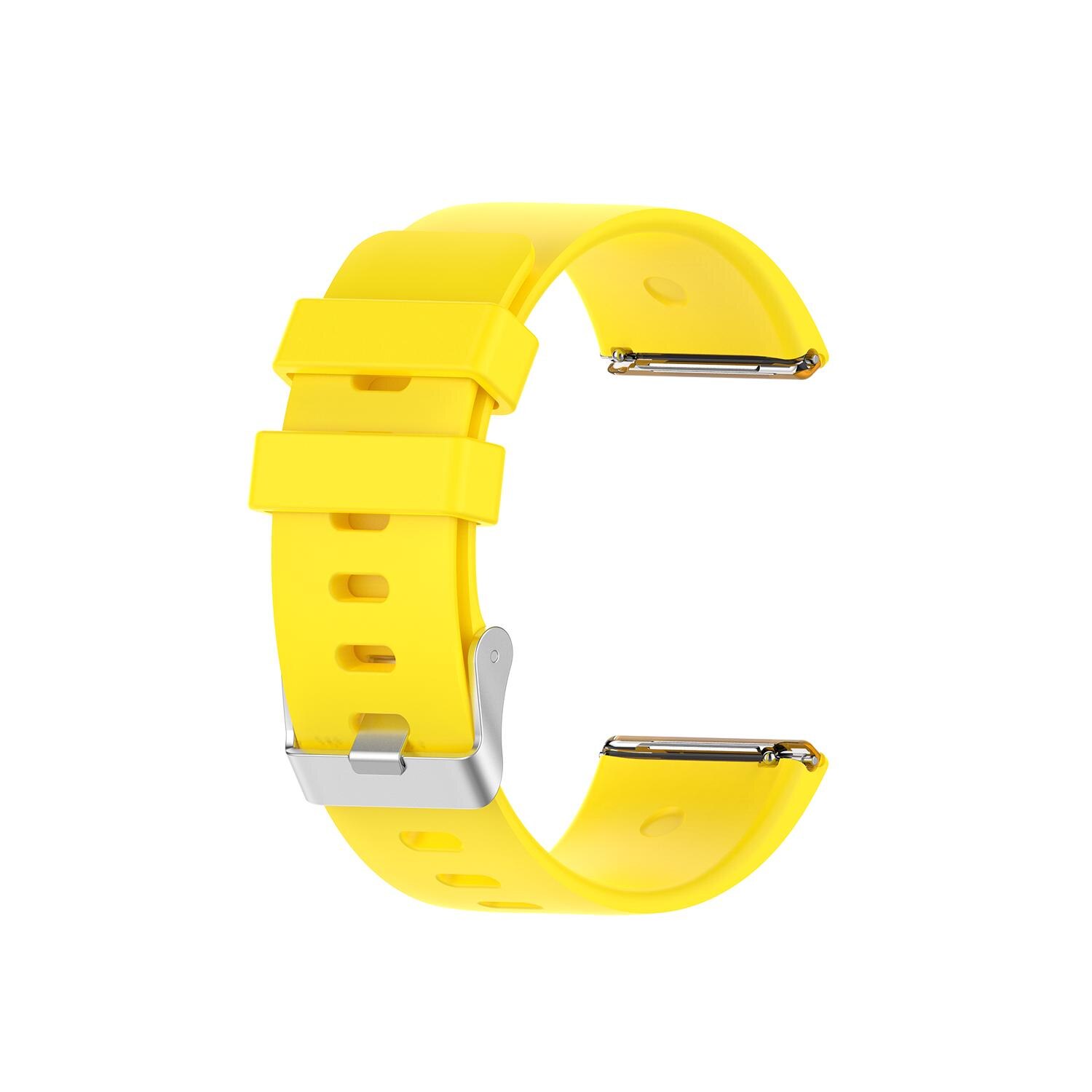 For Fitbit Versa 2 Smart Watch Replacement Waterproof Wristband 2 Official Silicone Strap Smart Watch Accessories Watch Band: 05 yellow