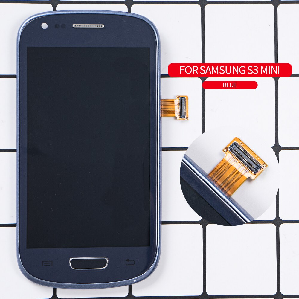 Super Amoled 4.0 "Voor Samsung Galaxy S3 Mini Lcd I8190 I8190N I8195 Lcd Touch Screen Frame Voor Samsung s3 Mini Display