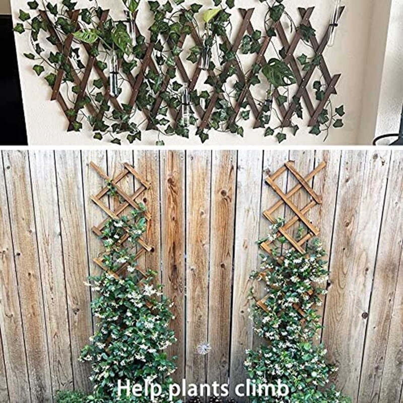 Treillis mural en bois extensible pour plantes de jardin, treillis pour plantes grimpantes, support Vertical pour plantes d&#39;extérieur, décoration murale