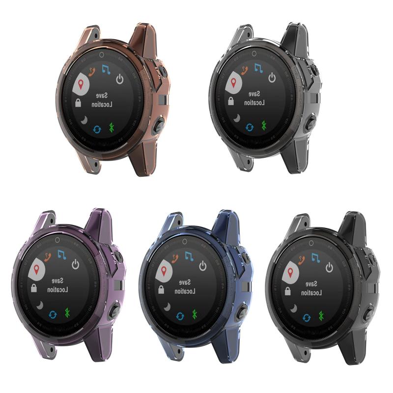 Kleuren Horloge Case Frame Voor Garmin Fenix 5S Plus Smart Watch Shell Cover Protector Tpu Rubber Case Voor Garmin Fenix5s 5S Plus