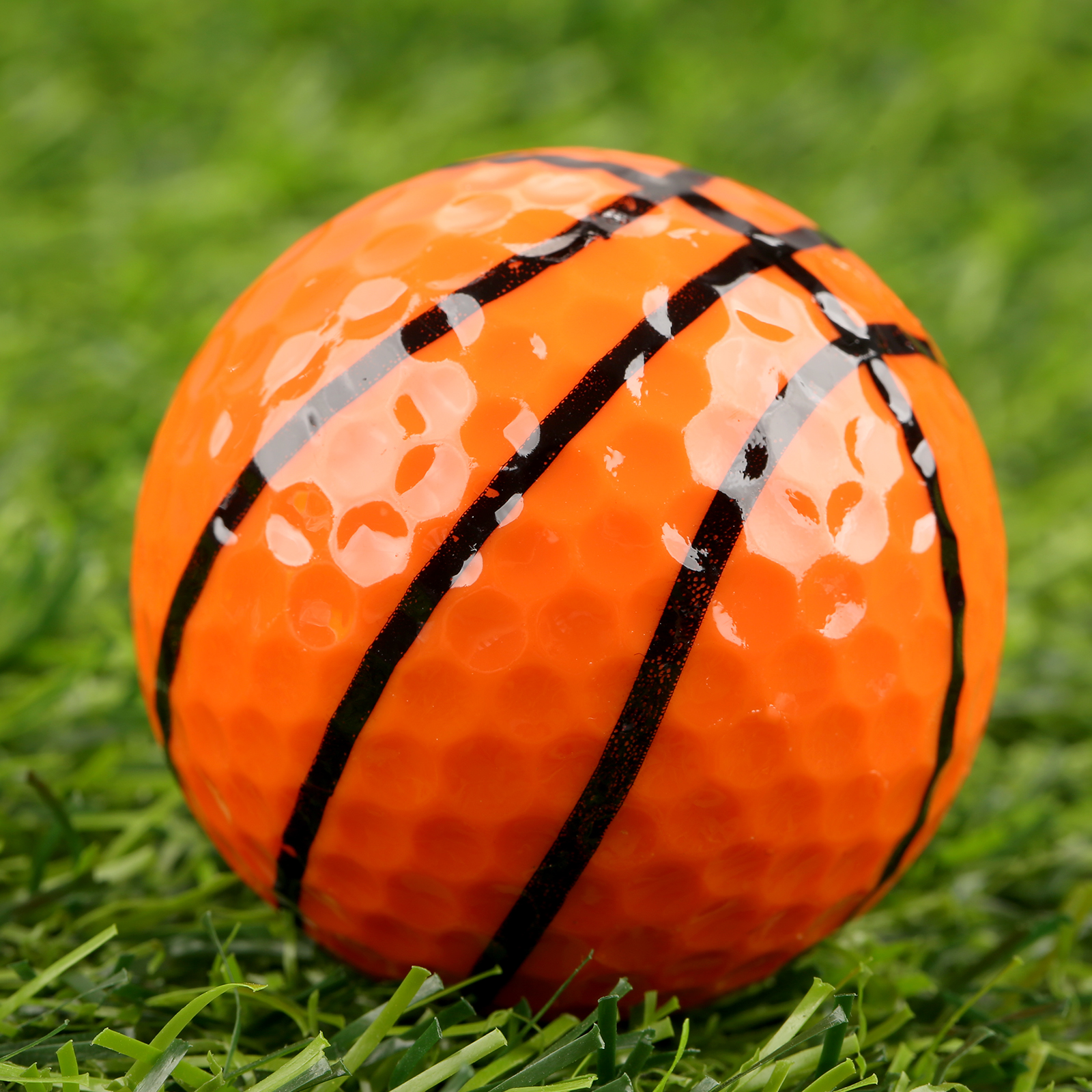 Gohantee nyhet gummi golfbollar 6 sorters mönster golfbollar liknande rugby fotboll sport mästare golfbollar: Basketboll