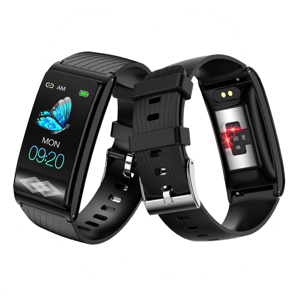 P10 armbånd ambulant ekg + ppg puls spo 2 blodtryk hrv monitor armbånd vandtæt sport smart ur til mænd kvinder