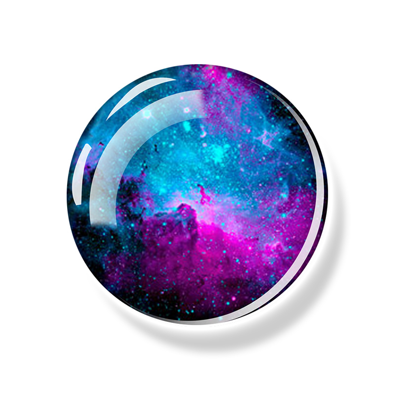 Solar System Luminous Magnet Fridge Planet Universe Outer Space Refrigerator Magnets Stickers Glass Glow In The Dark Home Decor: black