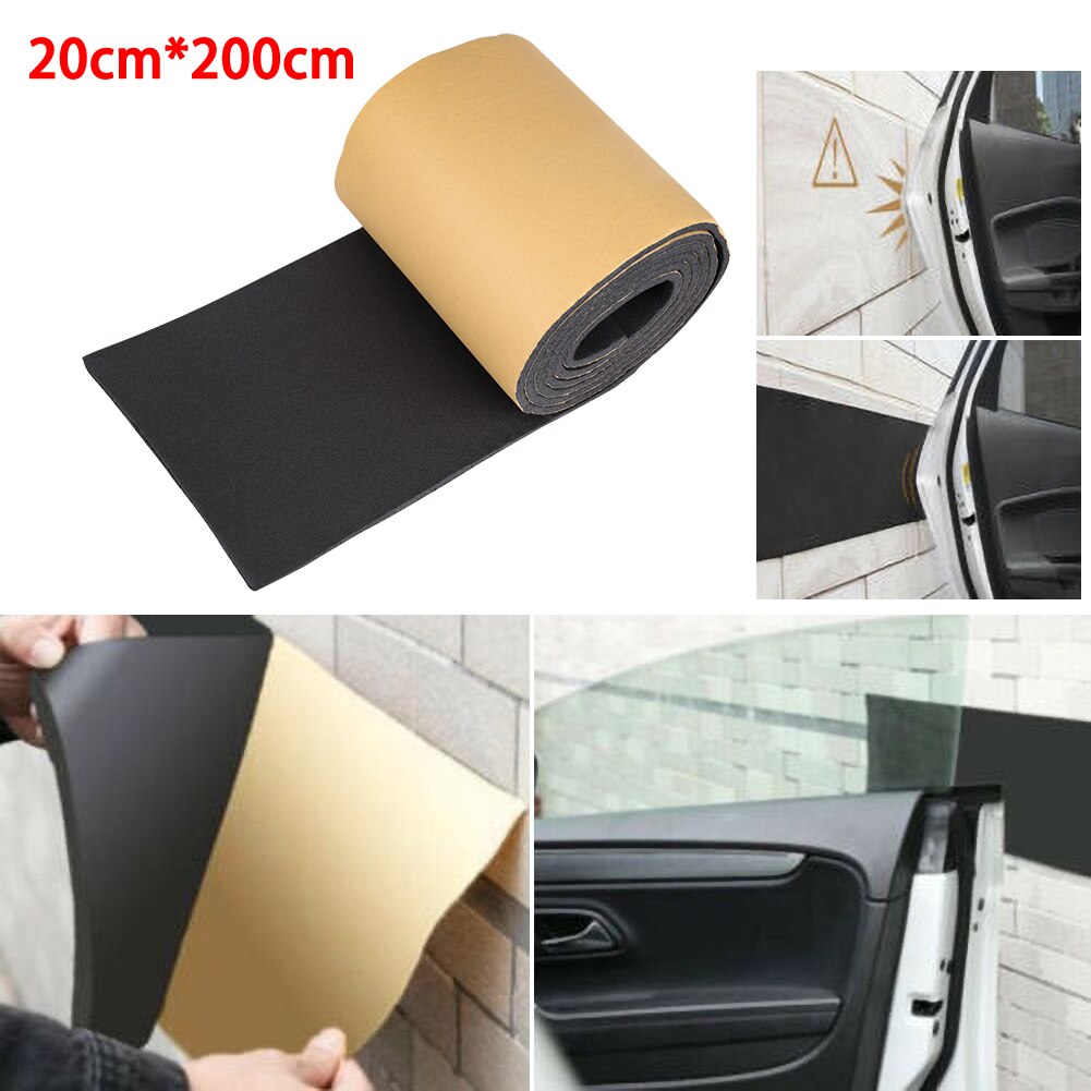 200Cm X 20Cm Auto Auto Deur Protector Garage Rubber Strip Muur Guard Bumper Veiligheid Parking