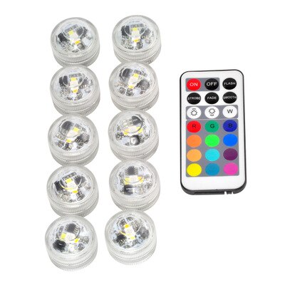 10X Remote Control Colored LED Light Wireless Multi Color Tub Swimming Pool Boundary Style IP67 Waterproof Swimming Pool Light