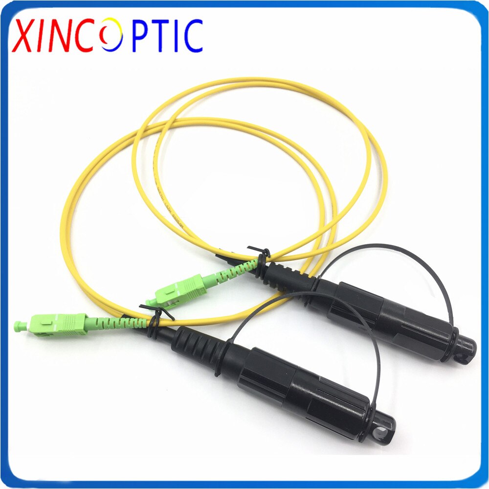 IP67 Waterproof Corning HUAWEI Mini SC/APC 1M 2M 3.0mm Yellow Cable to SC/APC OptiTap Jumper Optical Fiber Connector Patch Cord
