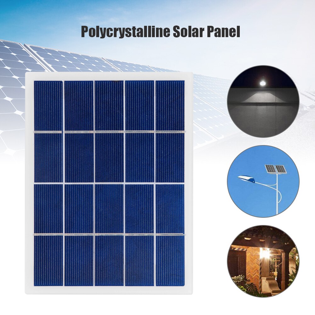 3W 5V Zonnepaneel Oplader Polykristallijn Silicium Solar Batterij Cel Lading Module Solar Power Voor Outdoor Straat Lampen