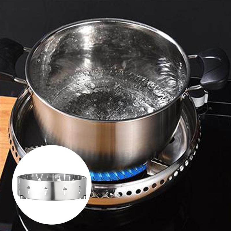 1pc Gas Stove Fire Ring Gas Stove Windbreak Ring Insulation Gas Stove Cover Ring Stainless Steel Accessories