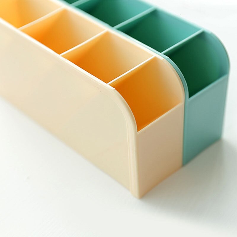 Vier Roosters Voor Desktop Opbergdozen. Lade Afwerking Grids Plastic Rechthoekige Briefpapier Rekken