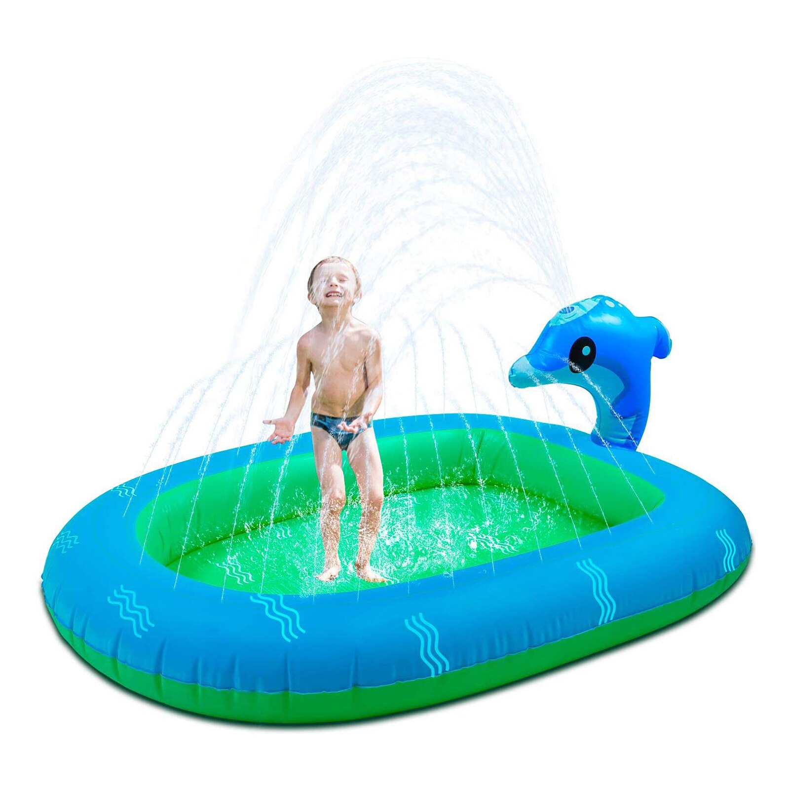 Sommer freundlicher Spielen Wasser matt Rasen Spiele Sprinkler Wasser Spielzeug Aufblasbare sprühen Wasser Kissen draussen Spritzen Schwimmbad Für freundlicher