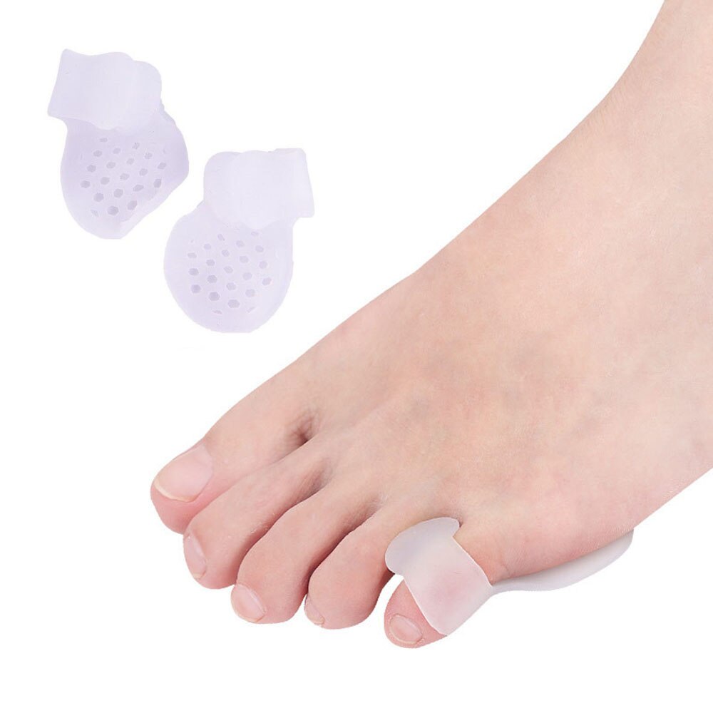 2Stck Fuß Finger Zehe Silikon Gel Zehe Separator Abstandshalter Erzähler Hallux Valgus Pedikübetreffend Korrektor Ballen Knochen Schutz Fuß Pflege: 8