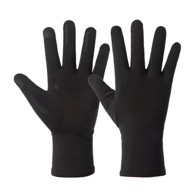 Invierno guantes impermeables todo tiempo térmicos sensibles guantes de pantalla táctil Micro-polar guantes de invierno al aire libre snowboard: L