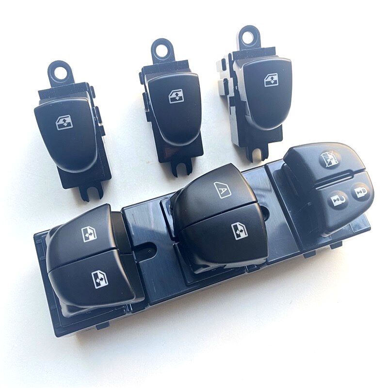 Starter Electric Power Window Switch With White Light For Renault Kadjar all 7 led lights will be on