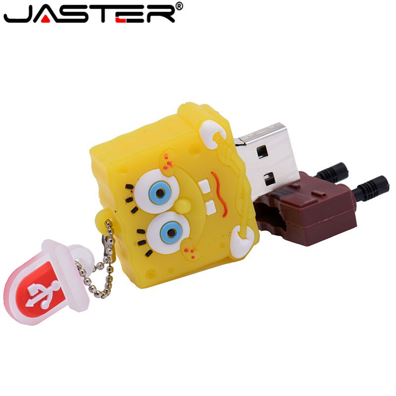 JASTER Sponge Bob usb flash drive cartoon Patrick Star&Sponge Bob Pendrive USB2.0 Flash 4GB/8GB/16GB/32GB/64GB Memory Stick