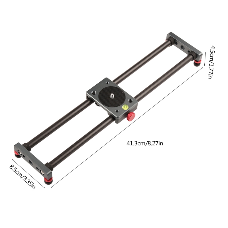 16 zoll/40cm Mini Tisch oben Video Kamera Schieberegler Kohlenstoff Faser Schiene Stangen Bis zu 11