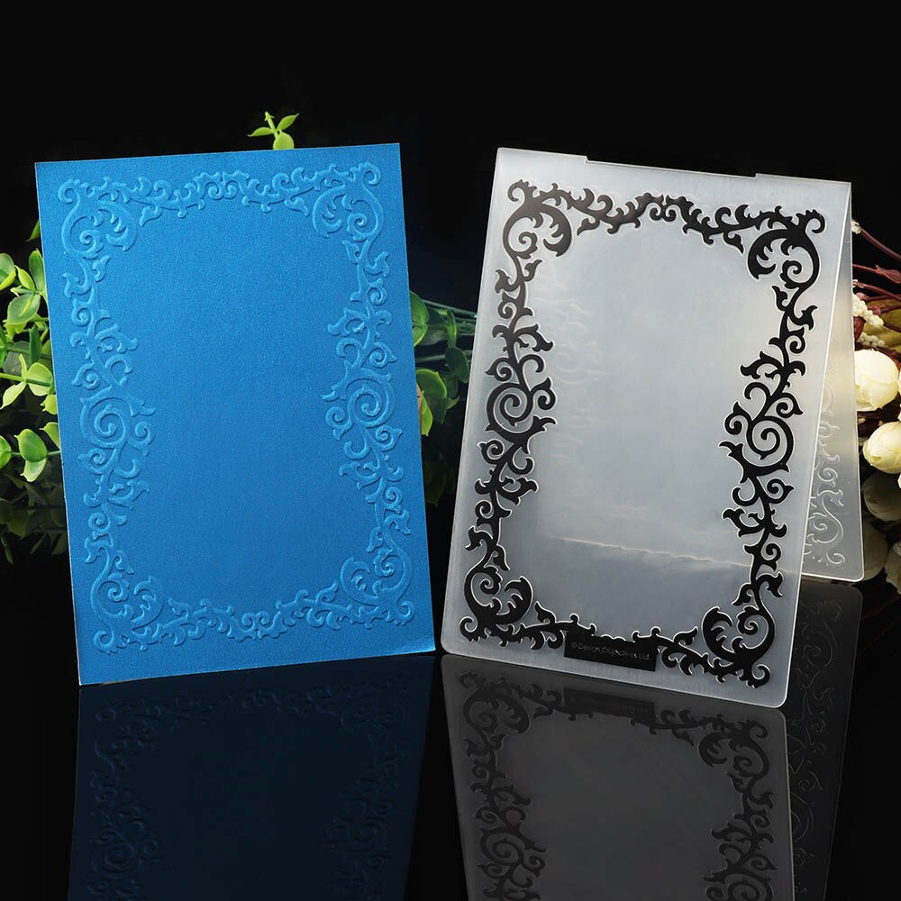 1PC Various Pattern Plastic Embossing Template DIY Scrapbook Paper Craft Album Cards Handcraft Plastic Template: 3