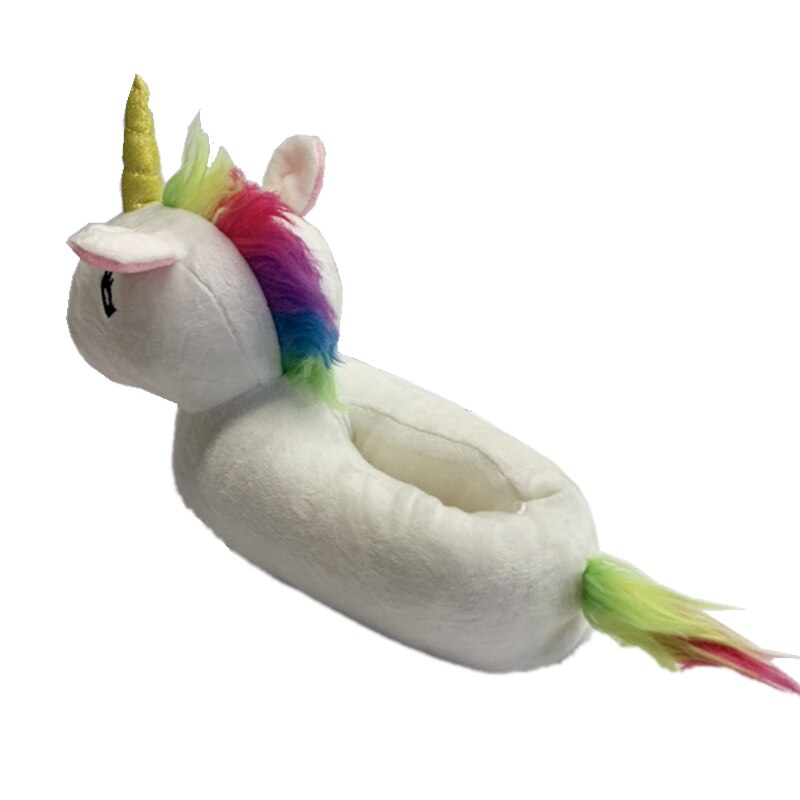 Wfl Vrouwen Slippers Leuke 3D Animal Rendier Zachte Zool Harige Huis Schoenen Winter Slippers Leuke Indoor Kinderen Kerst Slippers